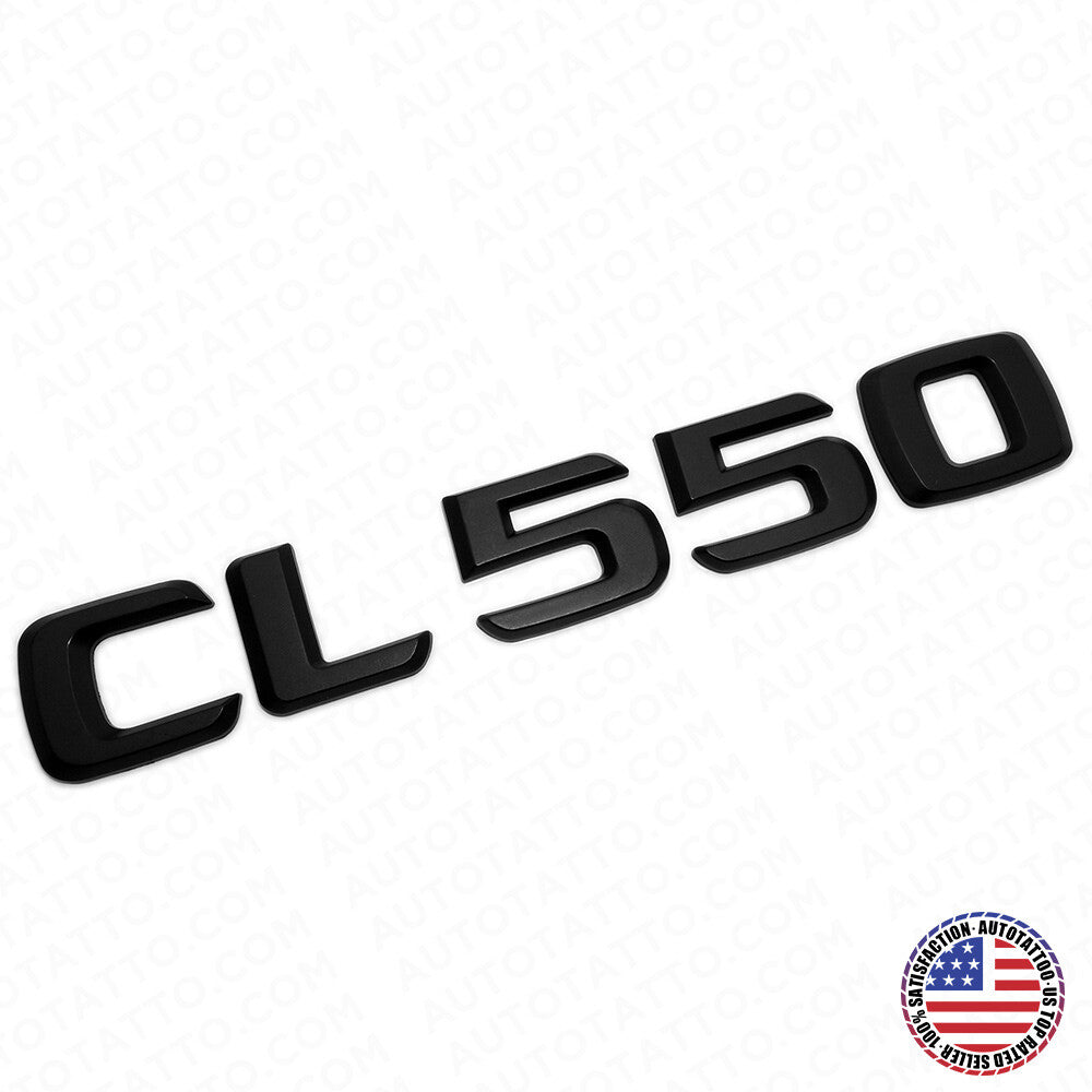 01-14 CL 550 Emblem Trunk Lid Letter Logo Nameplate Badge Decoration AMG Black