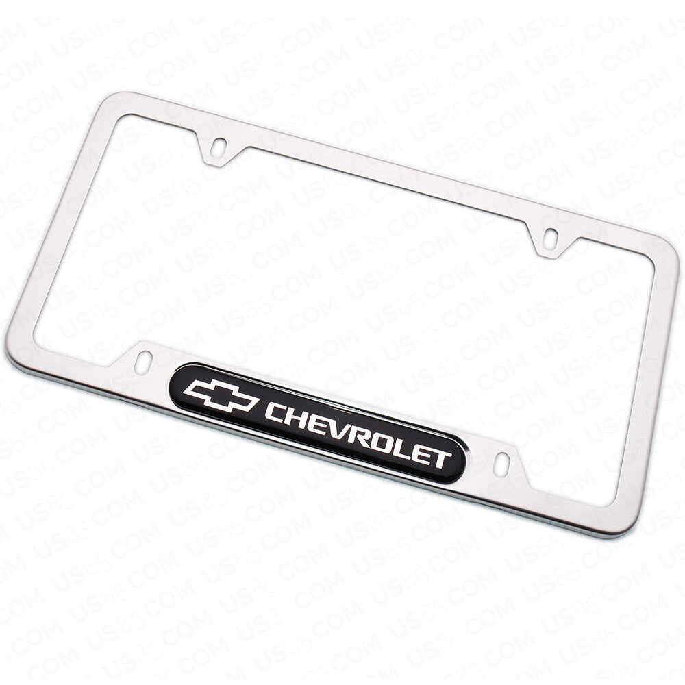 Chrome Stainless Steel Front Rear Chevrolet Sport License Plate Frame Cover Gift