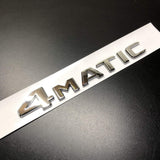 4Matic Gloss Black Car Rear Trunk Lid Sticker Emblem For Mercedes-Benz 2017-23