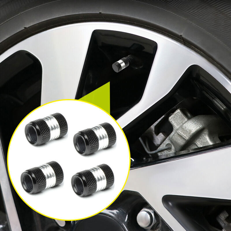 4x Car Accessories SUV Wheel Tyre Valve Stems Air Dust Cover Screw Cap Universal