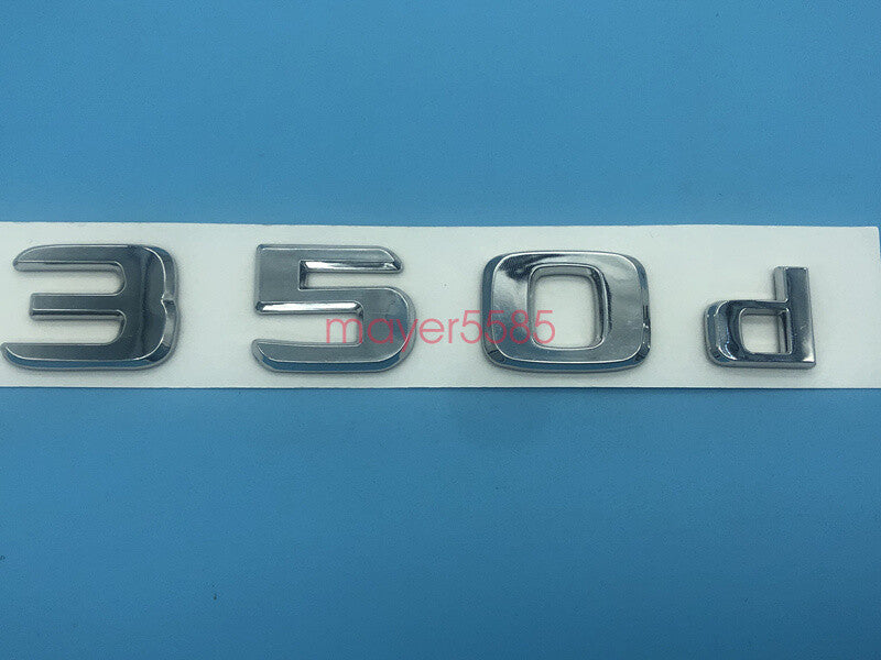 Chrome " G350d " Number Letters Rear Trunk Badge Emblem for Mercedes Benz G350d