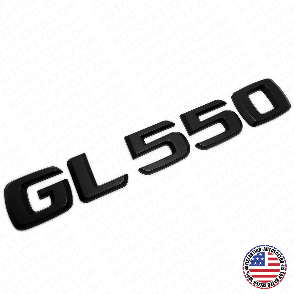 Benz GL 550 AMG Letter Emblem Liftgate Logo Nameplate Badge Decorate Black