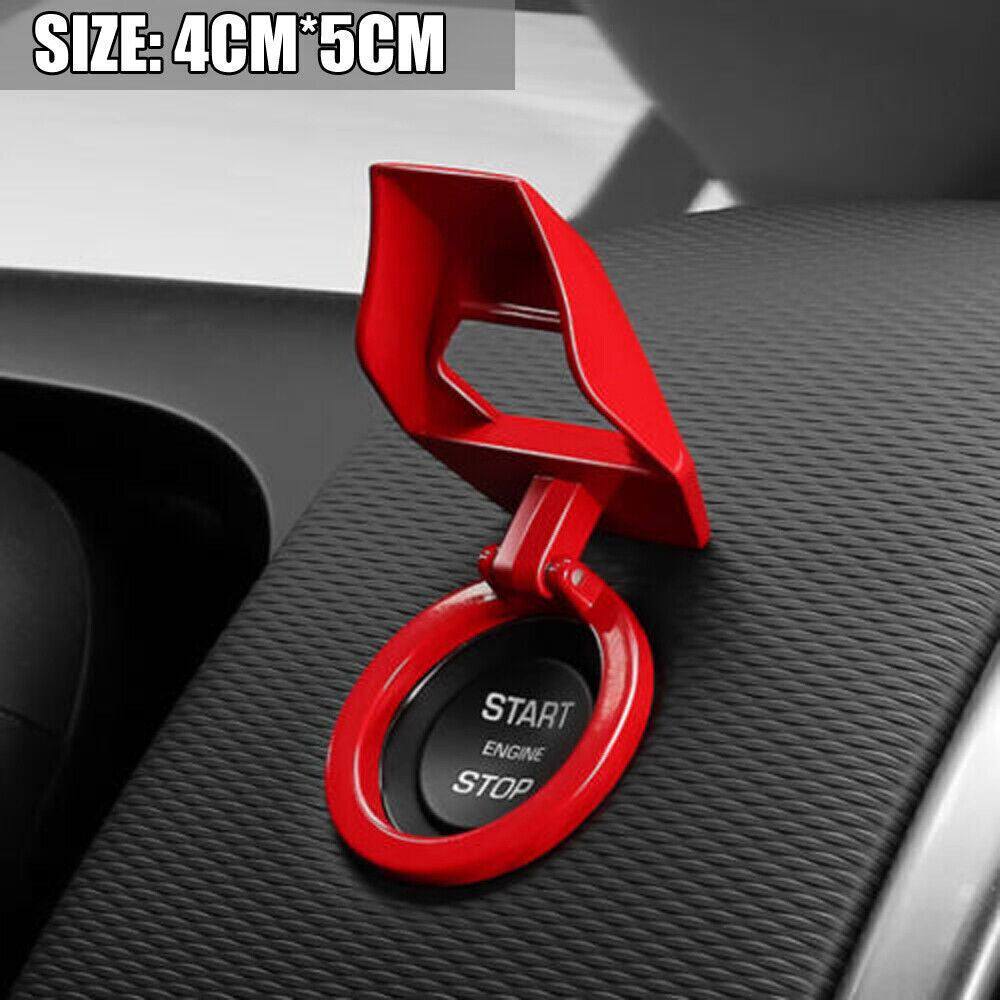 Car Accessories Engine Start Stop Push Button Switch Cap Cover Decor Universal