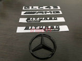Gloss Black GLC43 AMG Biturbo 4matic And Rear STAR emblem for GLC X253 Series