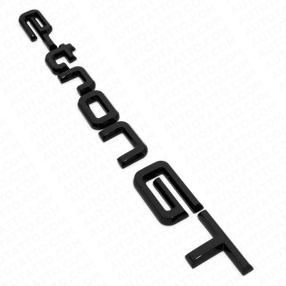 Audi e-tron GT Gloss Black Rear Letter Liftgate Badge Trunk Emblem Badge Sport