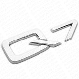 Audi Q7 OEM Chrome Rear Letter Liftgate Badge Trunk Emblem Badge Logo Sport