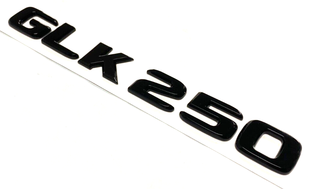 Gloss BLACK GLK250 FOR MERCEDES REAR TRUNK EMBLEM BADGE NAMEPLATE DECAL LETTERS