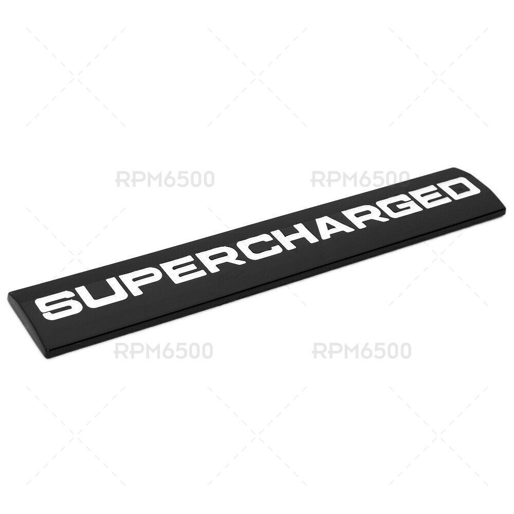 For Range Rover Supercharged Black Letter Car Sport Liftgate Logo Emblem Badge