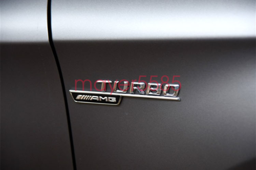 GLA45 + AMG + TURBO 4 MATIC Letters Trunk Embl Badge Sticker for Mercedes Benz
