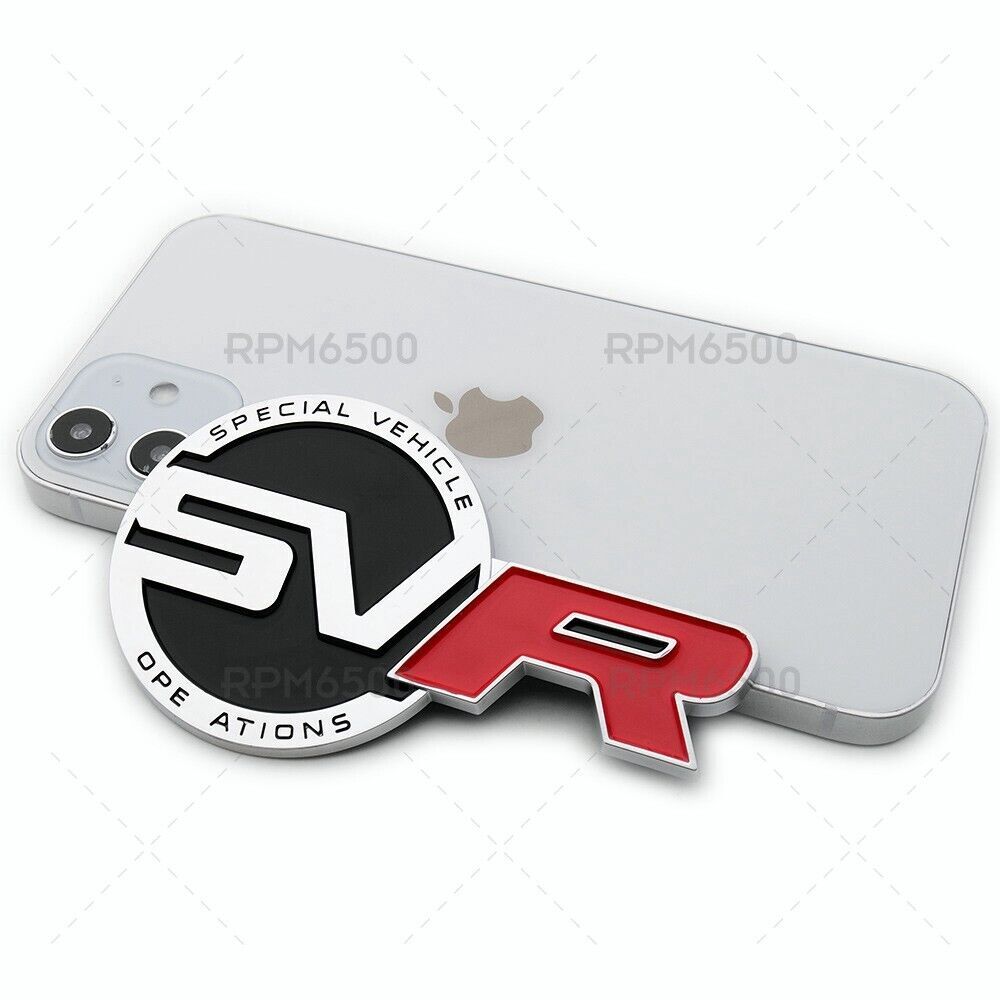 Land Rover 3D Car SVR Special Vehicle Operations OEM Vehicle Logo Badge Emblem