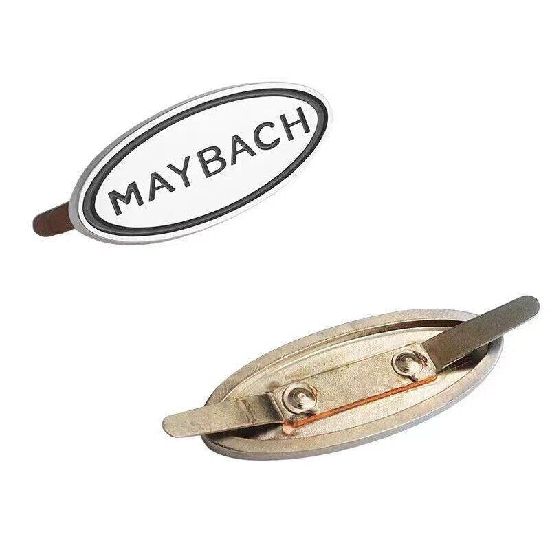 Metal “MAYBACH” Logo Emblems Front Seat Tuning Badge For Mercedes Benz