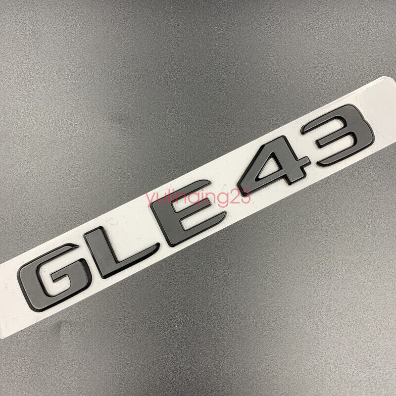 Matte black GLE43 AMG BITURBO 4MATIC Trunk Emblem Badge Sticker Mercedes