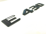 BLACK E430 FOR MERCEDES REAR TRUNK EMBLEM BADGE NAMEPLATE DECAL LETTER NUMBER