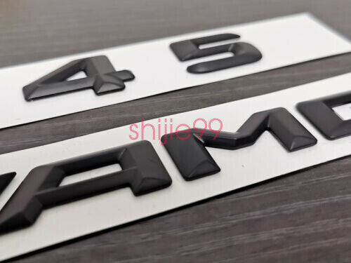Gloss Black CLA45 AMG and Rear Star replacement PACKAGE Badge Sticker CLA Sedan