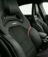 2 Pcs Car Emblems Front Seat Tuning Badges Metal Fit For Mercedes AMG Logo