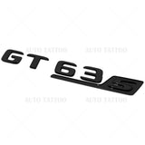 Mercedes AMG GT63 S Letter Emblem Trunk Logo Nameplate Badge Decorate Blackout