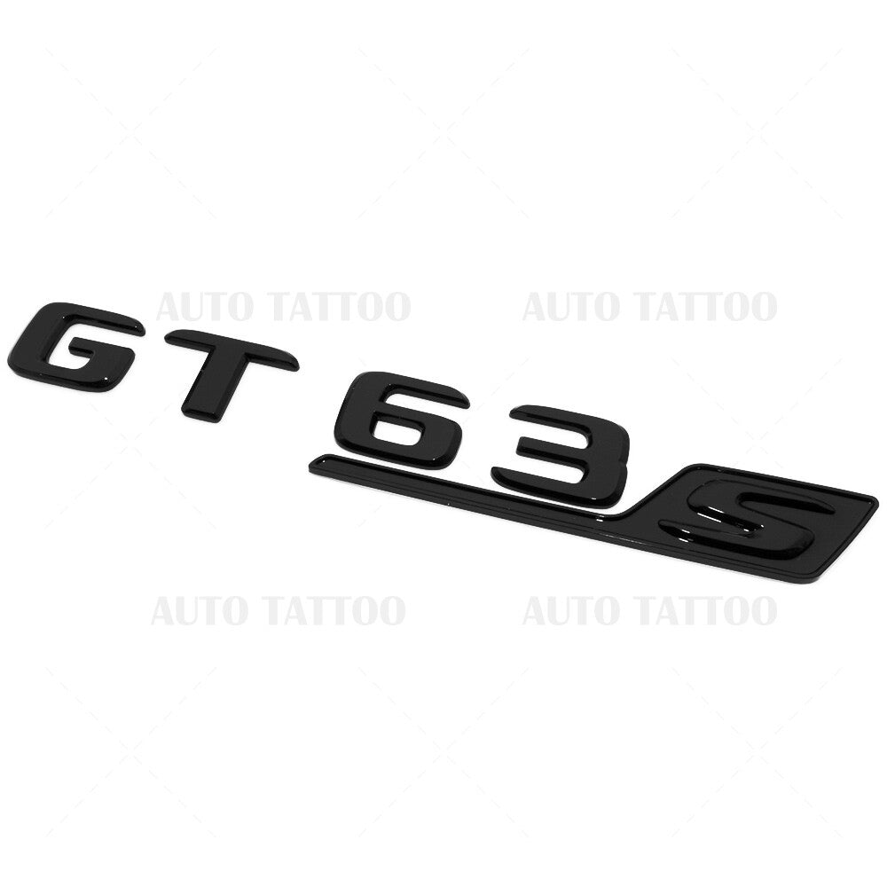 Mercedes AMG GT63 S Letter Emblem Trunk Logo Nameplate Badge Decorate Blackout