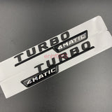Matte black A45 AMG TURBO 4 MATIC Trunk Emblem Badge Sticker For Mercedes Benz