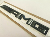 Gloss Black AMG Letters Trunk Emblem Badge Sticker for Mercedes Benz AMG