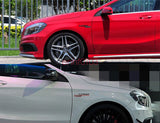 2pcs Black TURBO ////AMG Number Letters Trunk Emblem Badge Sticker for Benz AMG