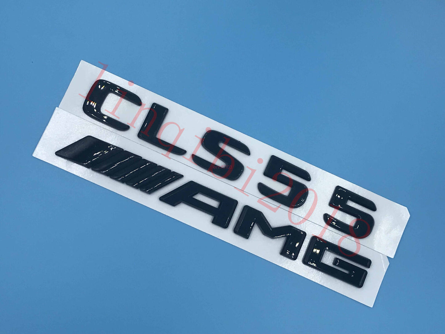 NEW Gloss Black " CLS55 AMG" Letters Trunk Embl Badge Sticker for Mercedes Benz