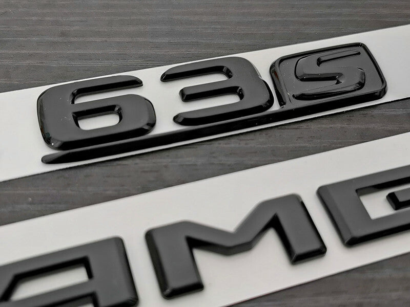 Gloss Black GLC63S GLC63 AMG Biturbo 4matic+ emblem badge For Mercedes-Benz GLC