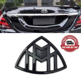 Gloss Black Maybach Trunk Hatch Emblem vertical Badge For Benz S-Class W222