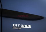 Black CLS 63 + S AMG + V8 BITURBO Trunk Emblem Badge Sticker for Mercedes Benz