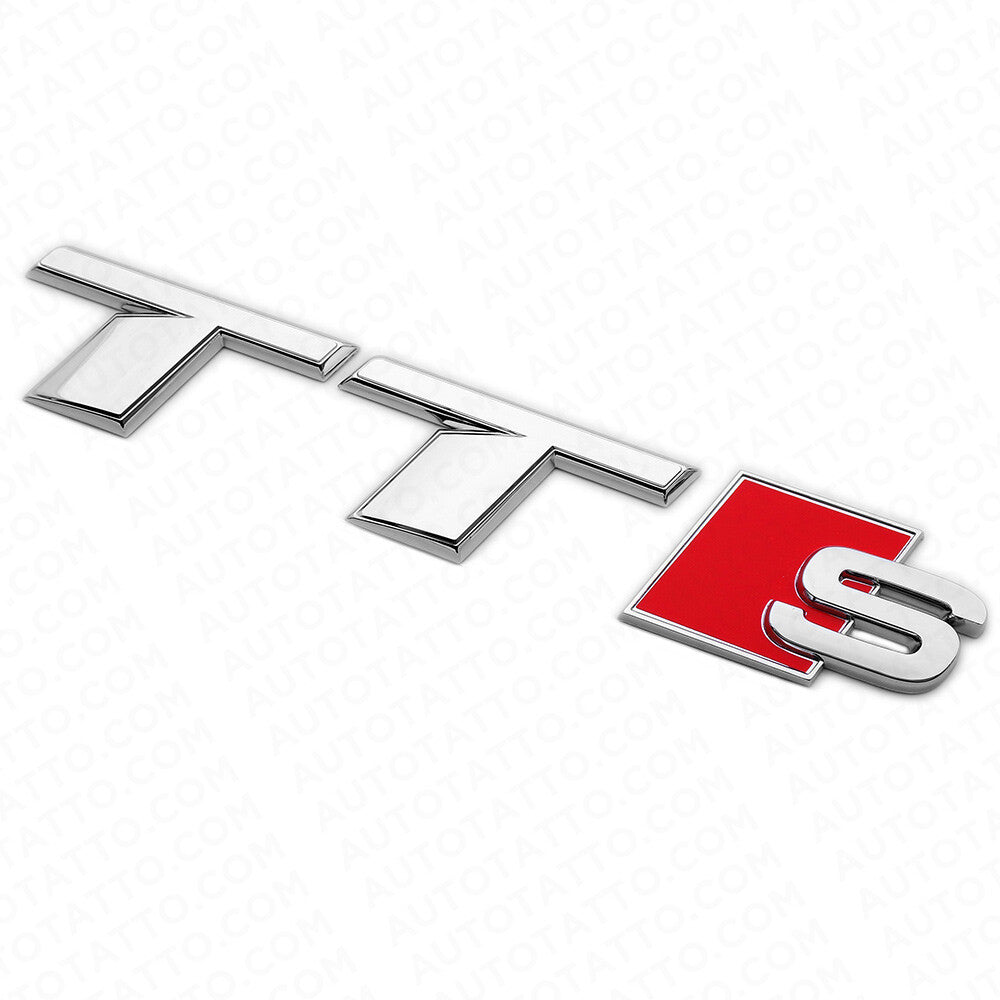 Audi TT S OEM Chrome Rear Letter Tail Nameplate Trunk Emblem Badge Sport