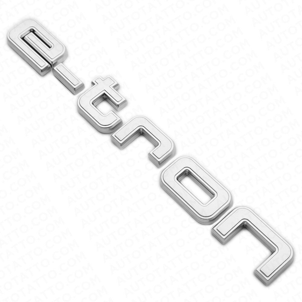 Audi e-tron OEM Silver Rear Letter Liftgate Nameplate Trunk Emblem Badge Sport