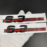 Gloss black "SL63 AMG 6.3AMG" Letters Trunk Embl Badge Sticker for Mercedes Benz