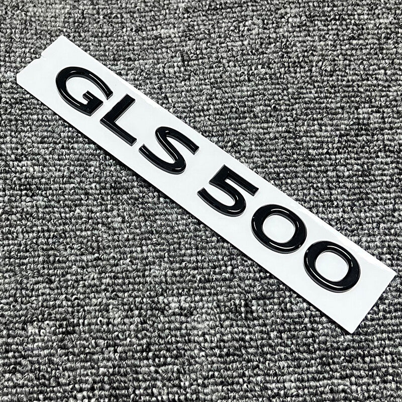 Gloss Black GLS500 Number Trunk Letters Badge Emblems Sticker For Mercedes Benz