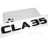 CLA 35 AMG 3D Emblem Trunk Lid Letter Logo Nameplate Badge Decorate Gloss Black