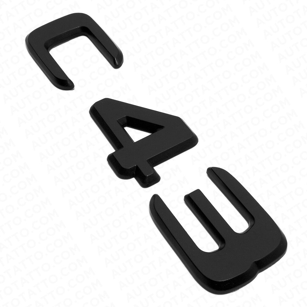 17-20 C43 Emblem Trunk Lid Letter Logo Nameplate Badge Decorate AMG Matte Black