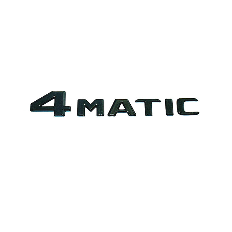 3pcs S550 4MATIC Rear Star Emblem Gloss Black Letter Badges For MB W221 Sedan