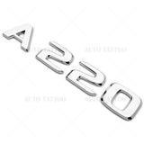 A220 AMG Sport Letter Emblem 3D Trunk Logo Nameplate Badge Decorate OEM Chrome