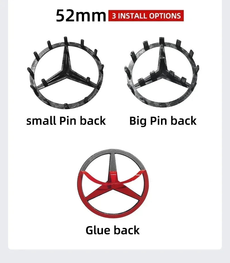 Mercedes Benz Steering Wheel Replace Badge Emblem W204 205 GLA GLC CLA A E Class