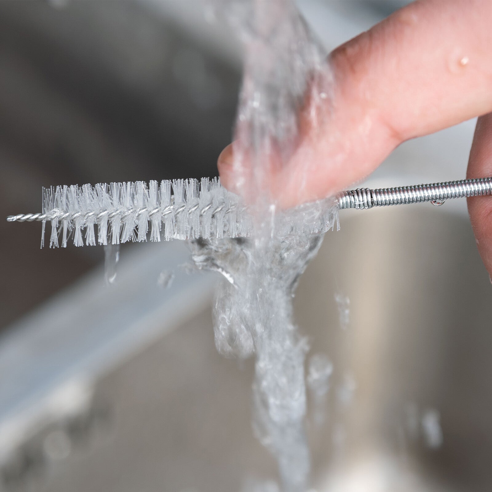 150cm Car Flexible Drain Dredge Sunroof Cleaning Scrub Brush Tool Accessories.