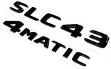 SLC43+4MATIC BLACK FOR MERCEDES REAR TRUNK EMBLEM BADGE PLATE DECAL NUMBER