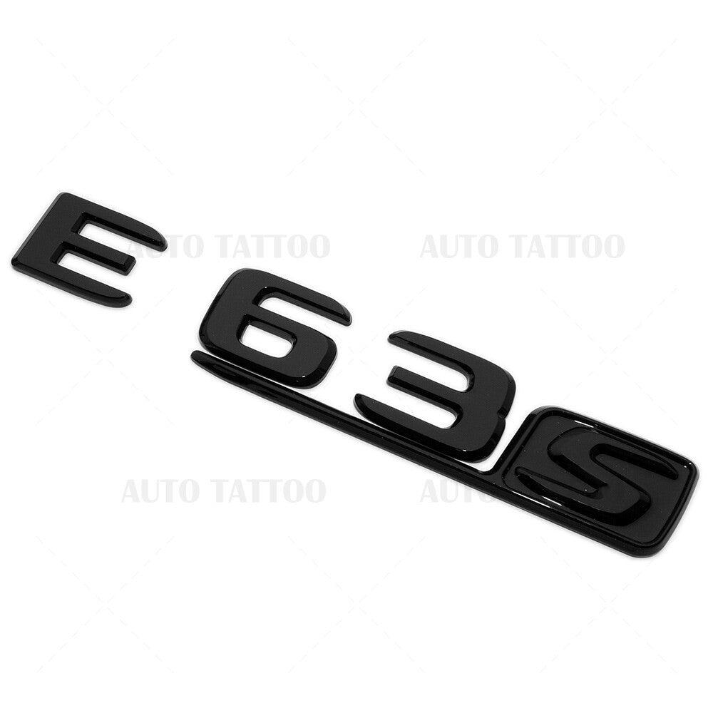 17-20 E63 S AMG Letter Emblem 3D Trunk Logo Nameplate Badge Decorate Blackout