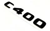 BLACK C400 FOR MERCEDES REAR TRUNK EMBLEM BADGE NAMEPLATE DECAL LETTER NUMBER