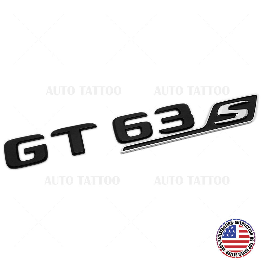 Mercedes AMG GT 63 S Letter Emblem Trunk Logo Nameplate Badge Sport Matte Black