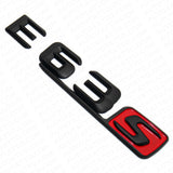 14-16 E63 S AMG Letter Emblem 3D Trunk Logo Nameplate Badge Decorate Matte Black