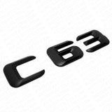 15-16 C 63 AMG Letter Emblem Rear Trunk 3D Logo Badge Decorate Sport Matte Black