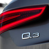 For Audi Q3 OEM Chrome Rear Letter Liftgate Badge Trunk Emblem Badge Logo Sport