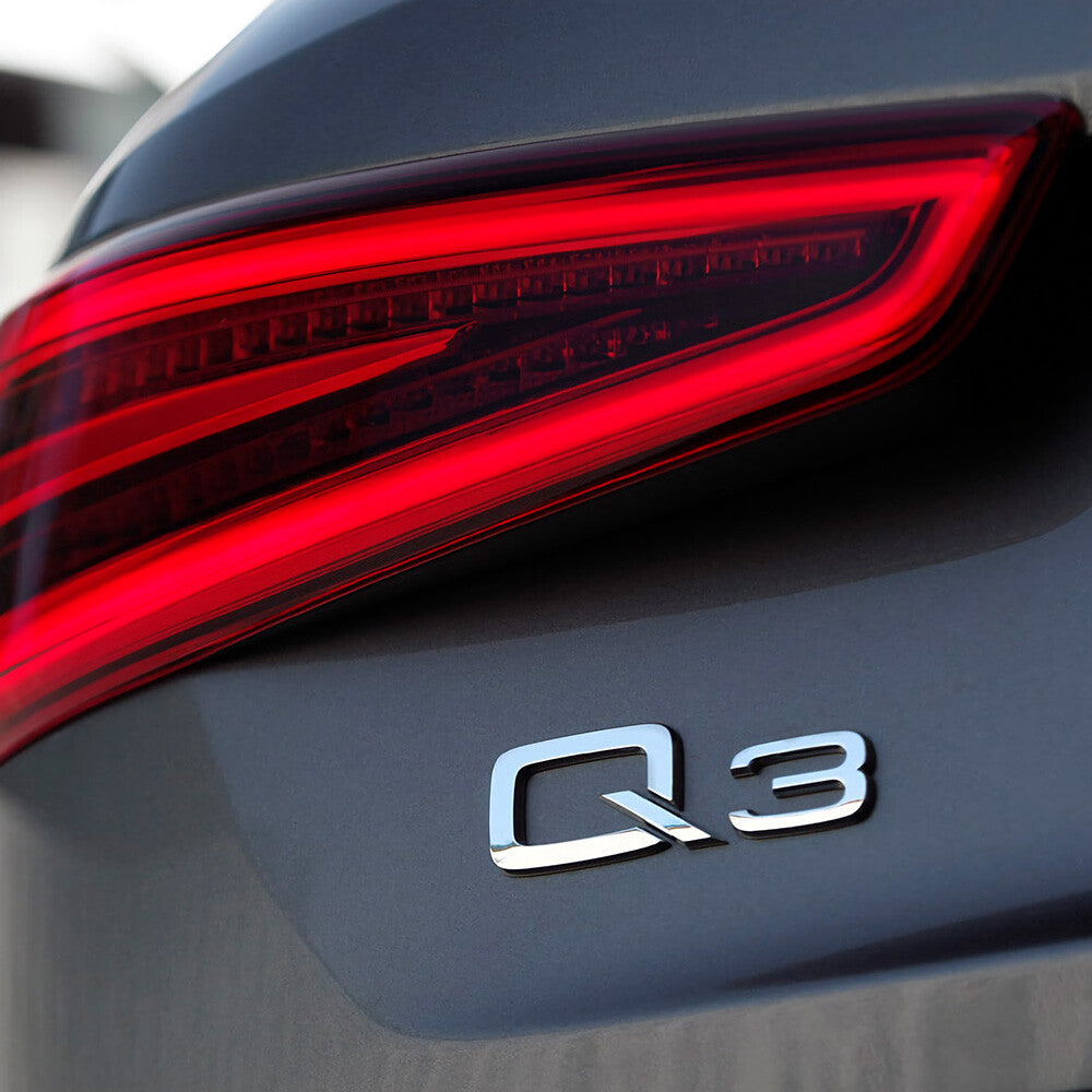 For Audi Q3 OEM Chrome Rear Letter Liftgate Badge Trunk Emblem Badge Logo Sport