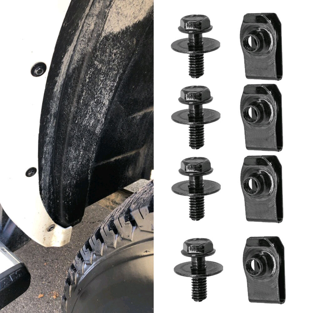 Body Bolts & U-nut Clips Set M6 Engine Covers Undertray Splash Shield Guard Trim