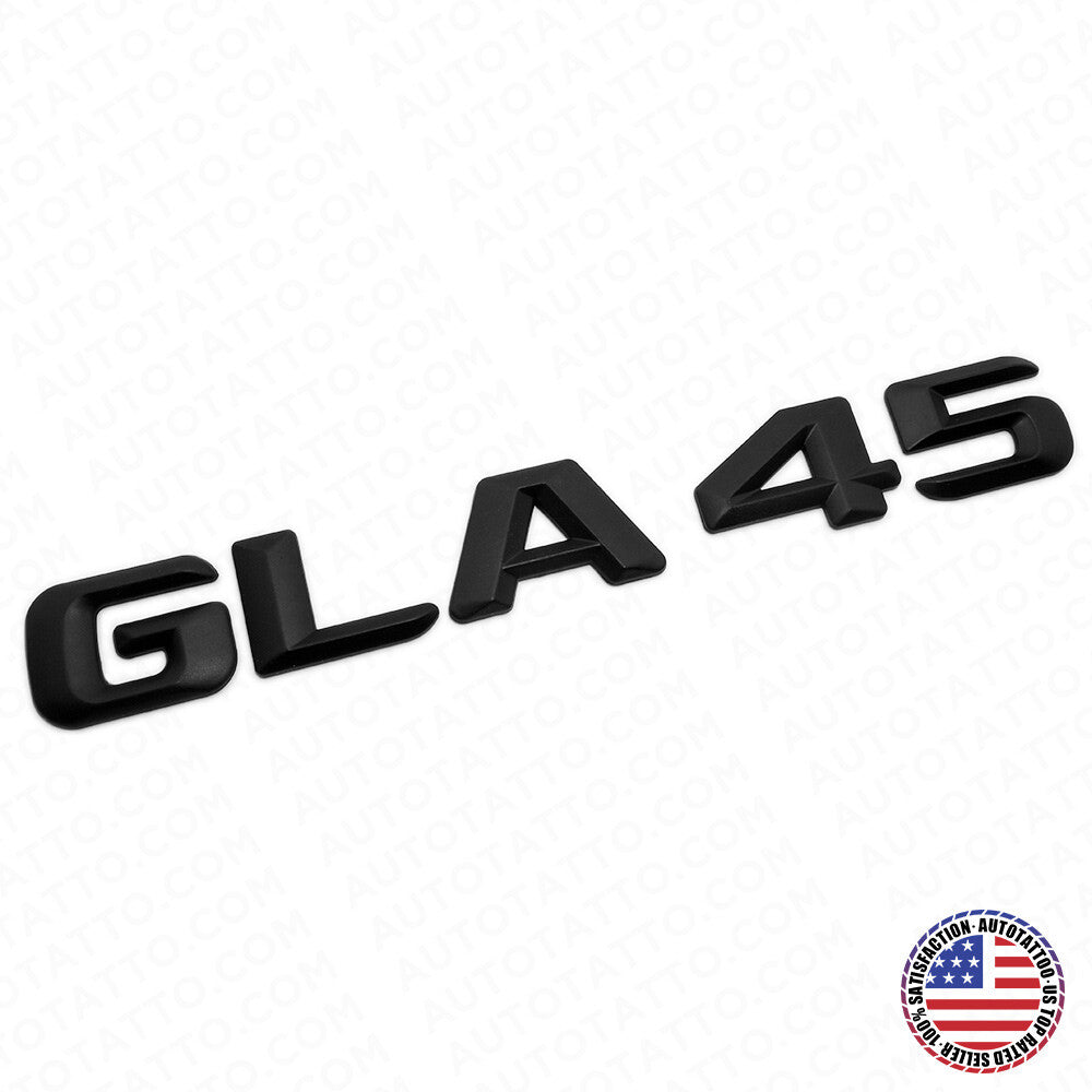 15-16 GLA 45 AMG Rear Letter Emblem Liftgate Logo Nameplate Badge Matte Black