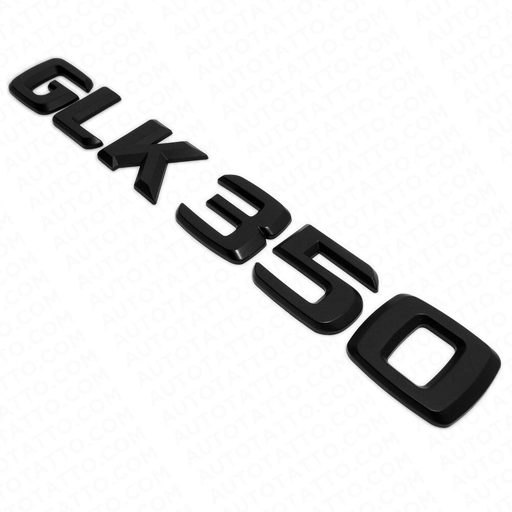Benz GLK 350 AMG Letter Emblem Trunk Logo Nameplate Badge Decorate Sport Black