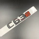 Glossy Black C63s AMG V8 BITURBO Trunk Emblem Badge Sticker For Mercedes-Benz